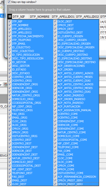 REFCURSOR DESDE TOAD